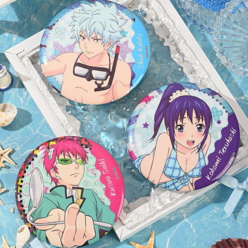Pin Button Badge - Saiki Kusuo 귀여운 애니메이션 상품 라운드