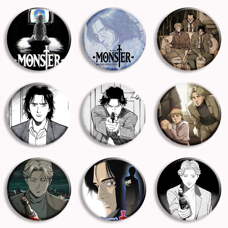 Pin Button Badge - 몬스터 애니메이션 소프트 버튼 핀 요한