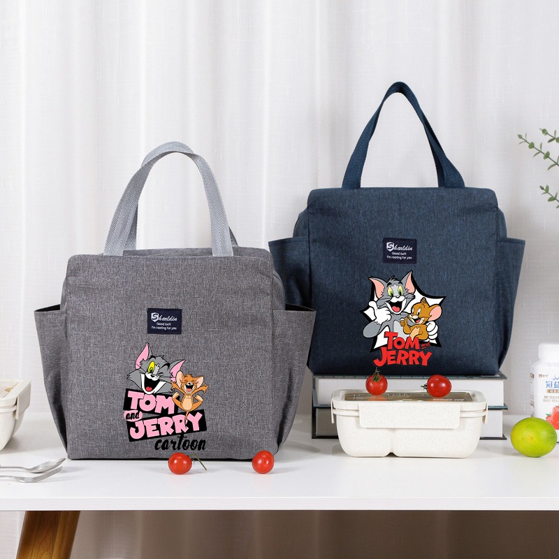 Anime Tote Bag - 톰과 제리 대용량 점심 가방 만화