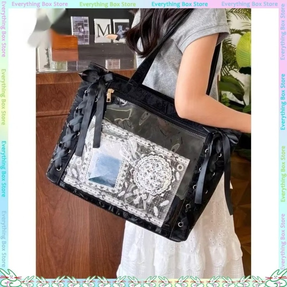 Anime Tote Bag - 다용도 패션 리본 이타백 대용량 애니메이션