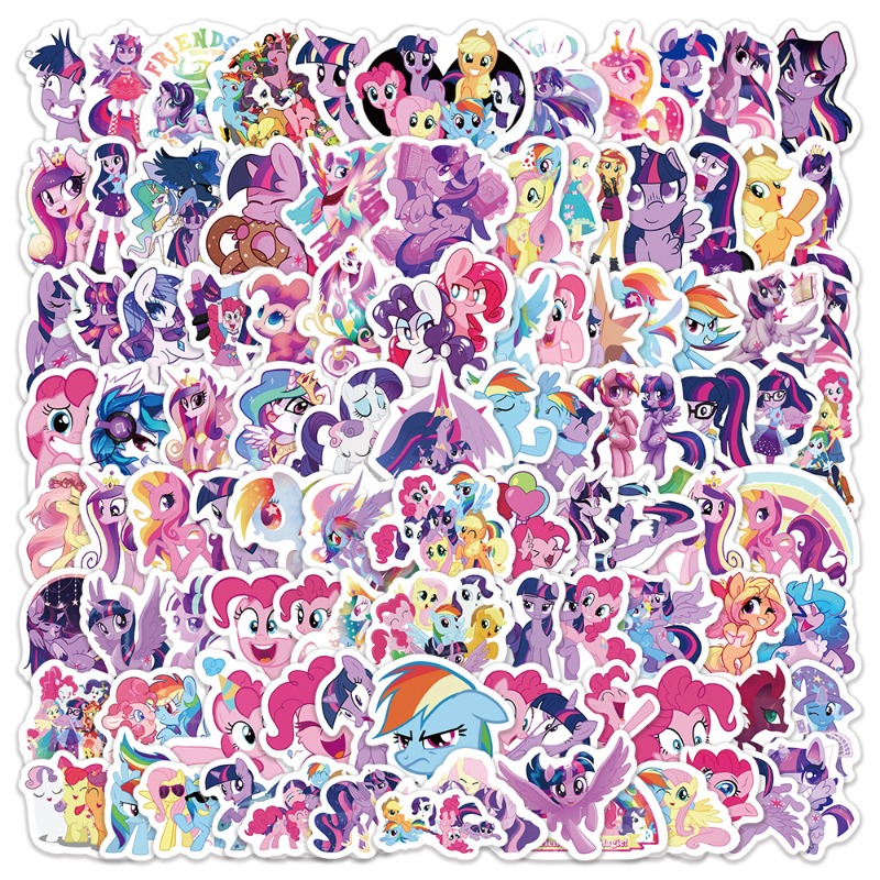 100pcs 만화 마이 리틀 포니 트와일라잇 스파클 패 - Free Anime Merchandise 리뷰 및 가격