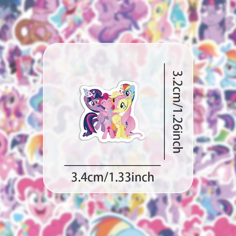 100pcs 만화 마이 리틀 포니 트와일라잇 스파클 패 - Free Anime Merchandise 리뷰 및 가격