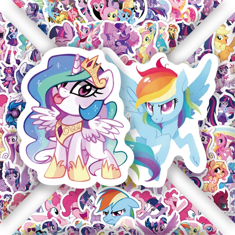 100pcs 만화 마이 리틀 포니 트와일라잇 스파클 패 - Free Anime Merchandise 리뷰 및 가격