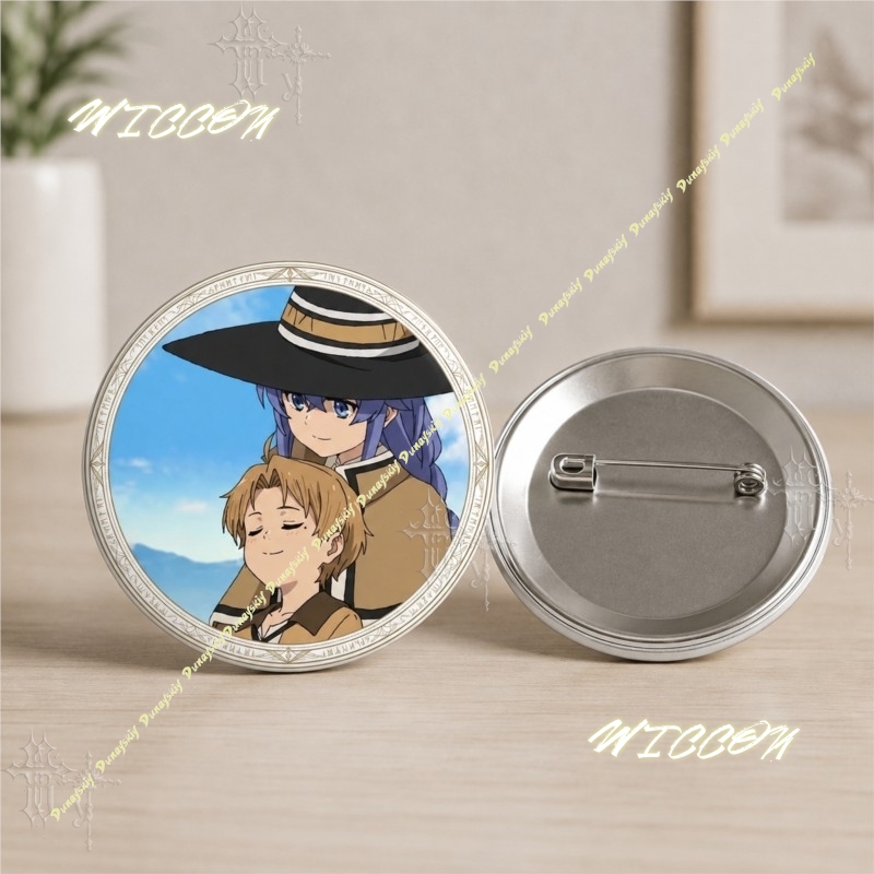 ​ ​ 애니메이션 무쇼쿠텐세이(무직 환생) 캐릭터 배지 - Pin Button Badge 리뷰 및 가격