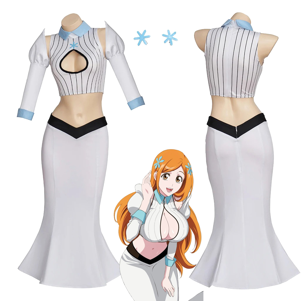 애니메이션 오리히메 이노우에 코스프레 의상 섹시한 흰색 - Anime Merchandise For Women 리뷰 및 가격