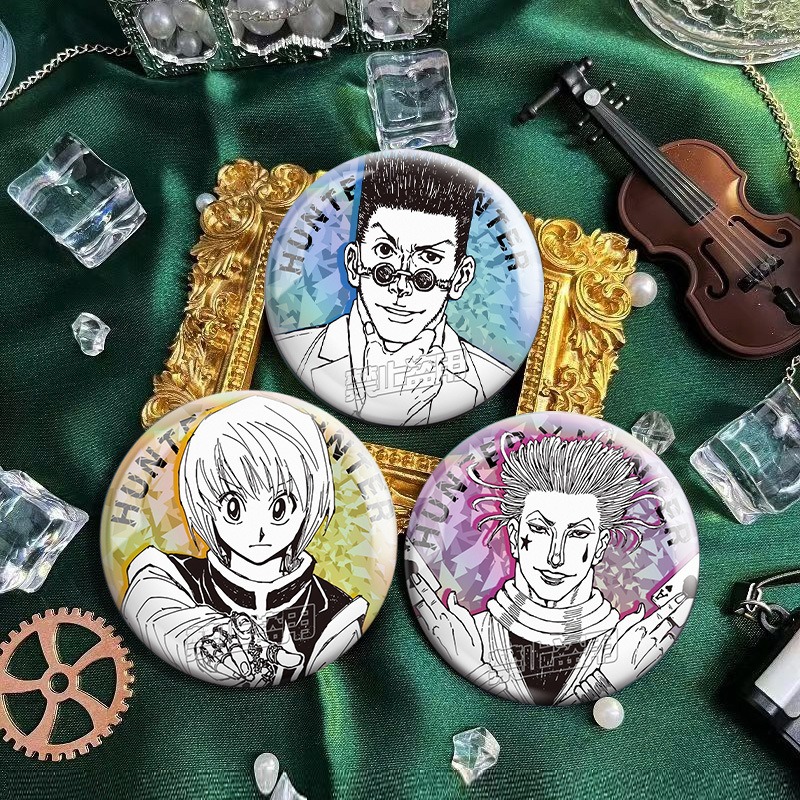 5Pcs HUNTER×HUNTER 만화 캐릭터 버튼 배 - Pin Button Badge 리뷰 및 가격