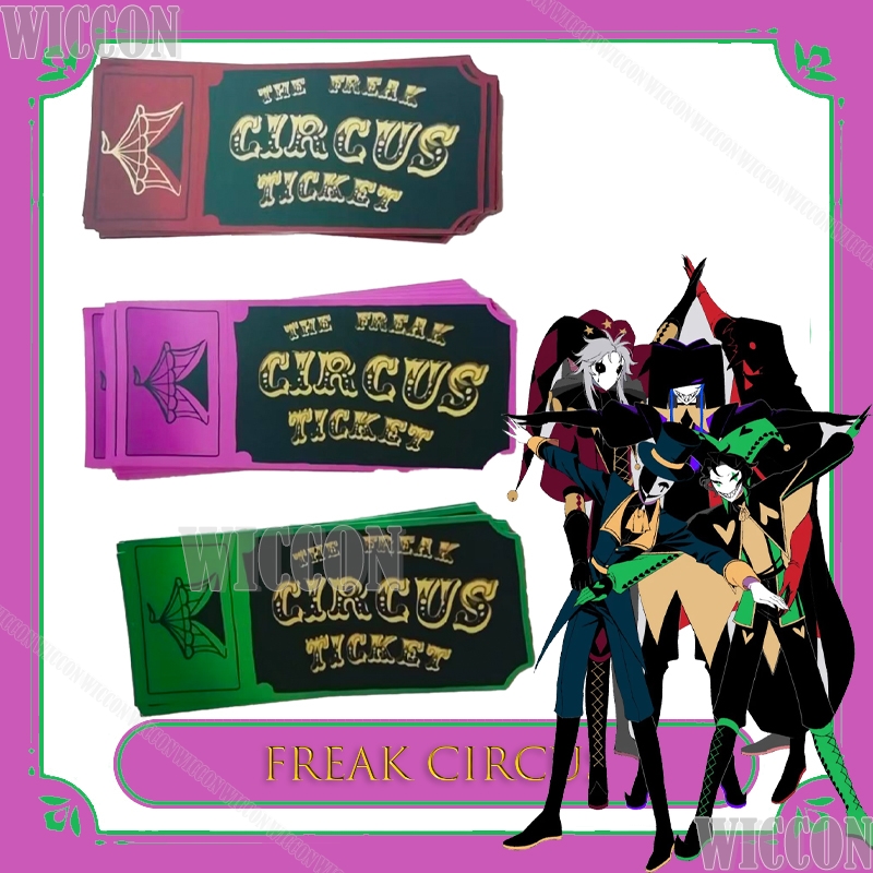 프릭 서커스 티켓 카드 레드 그린 핑크 애니메이션 수집 - Anime Merchandise For Women 리뷰 및 가격