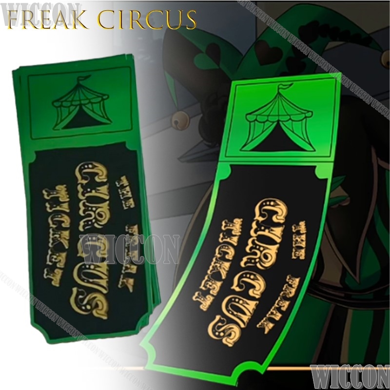 프릭 서커스 티켓 카드 레드 그린 핑크 애니메이션 수집 - Anime Merchandise For Women 리뷰 및 가격