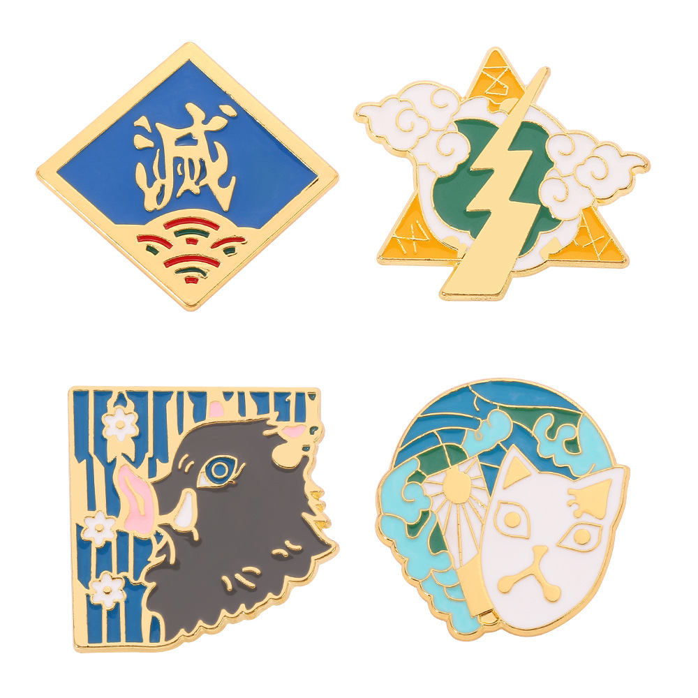 1pcs 애니메이션 상품 핀 배지 귀여운 만화 디자인  - Anime Merchandise Logo 리뷰 및 가격