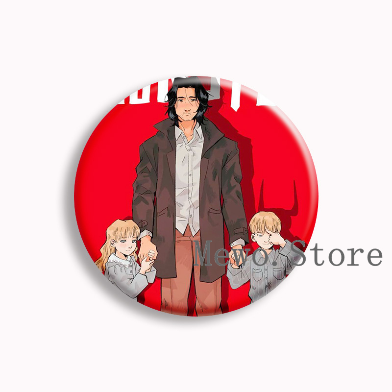 몬스터 애니메이션 소프트 버튼 핀 요한 리베르트 텐마  - Pin Button Badge 리뷰 및 가격
