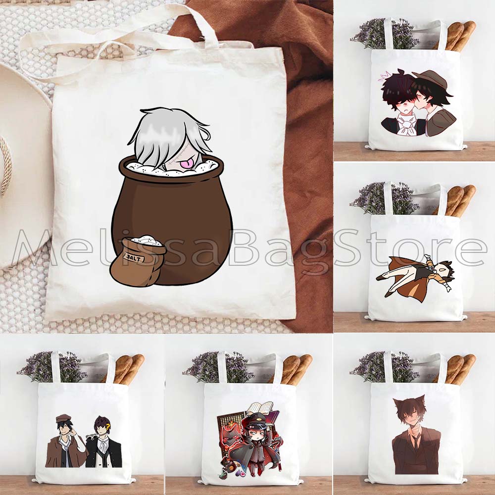 빈티지 부웅우 스트레이 독스 켄지 나오미 란포 다자이  - Anime Tote Bag 리뷰 및 가격