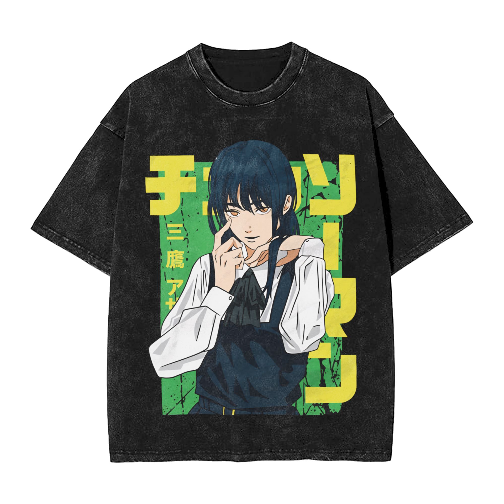 애니메이션 체인소맨 요루 티셔츠 힙합 고딕 워싱 오버사 - Anime Merchandise For Women 리뷰 및 가격