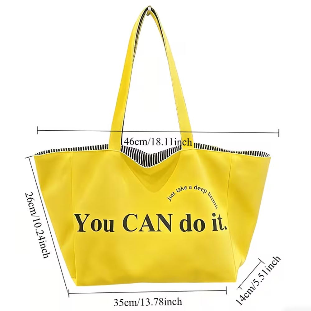 세련된 스트라이프 프린트 레터링 양면 쇼핑백, 엄마 숄 - Anime Tote Bag 리뷰 및 가격