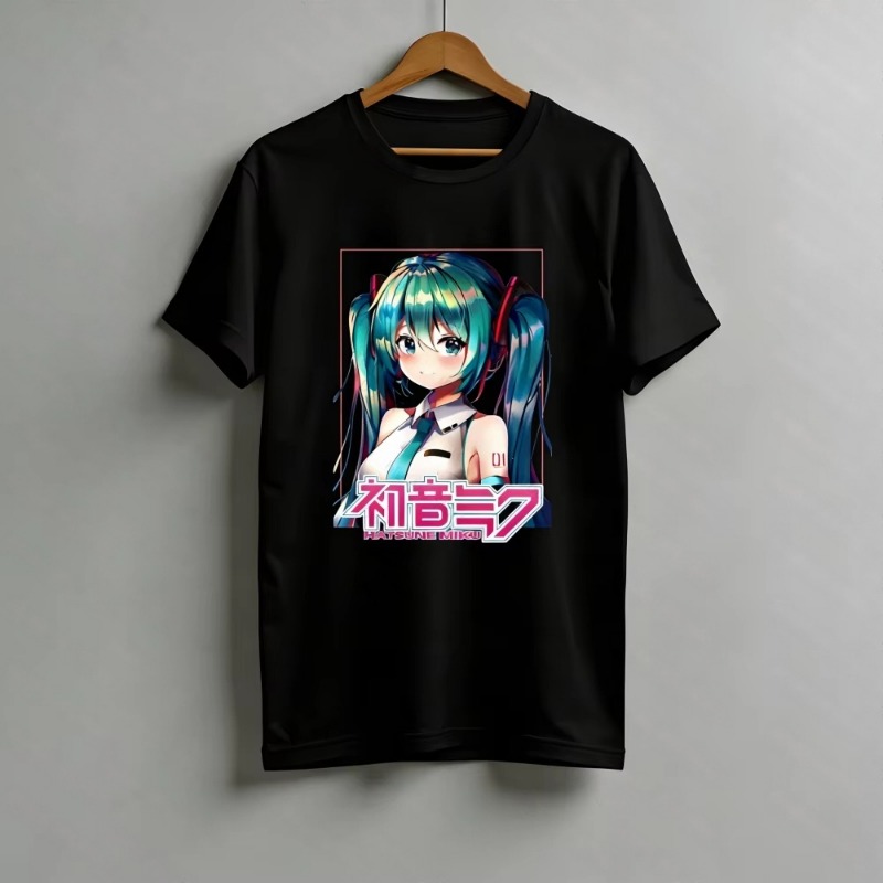 2026 카와이 미쿠 티셔츠 귀여운 보컬로이드 애니메이 - Anime Merchandise For Women 리뷰 및 가격