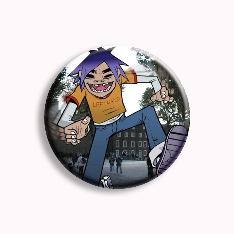 Gorillaz 록 밴드 애니메이션 소프트 버튼 핀 크 - Pin Button Badge 리뷰 및 가격