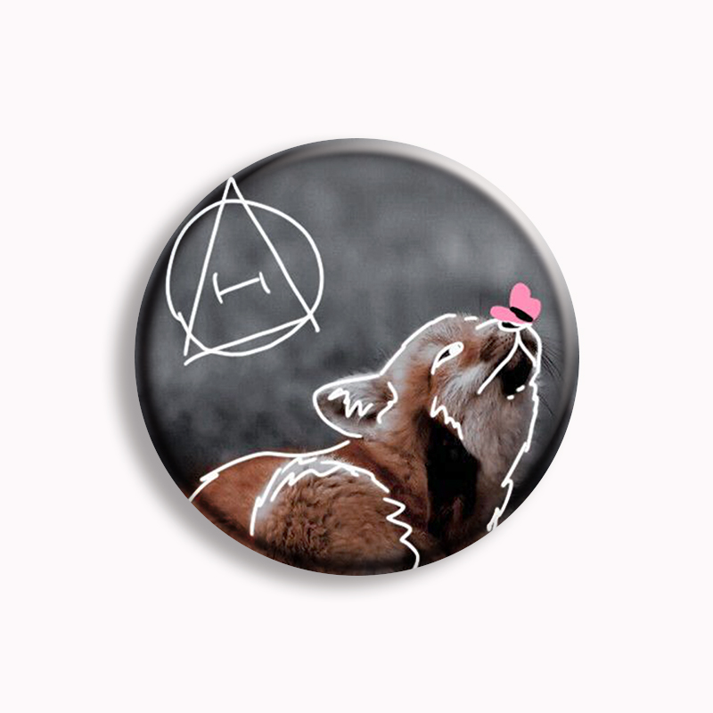 테리아 기호 단추 핀 여우 테리아 동물 재미있는 밈 브 - Pin Button Badge 리뷰 및 가격